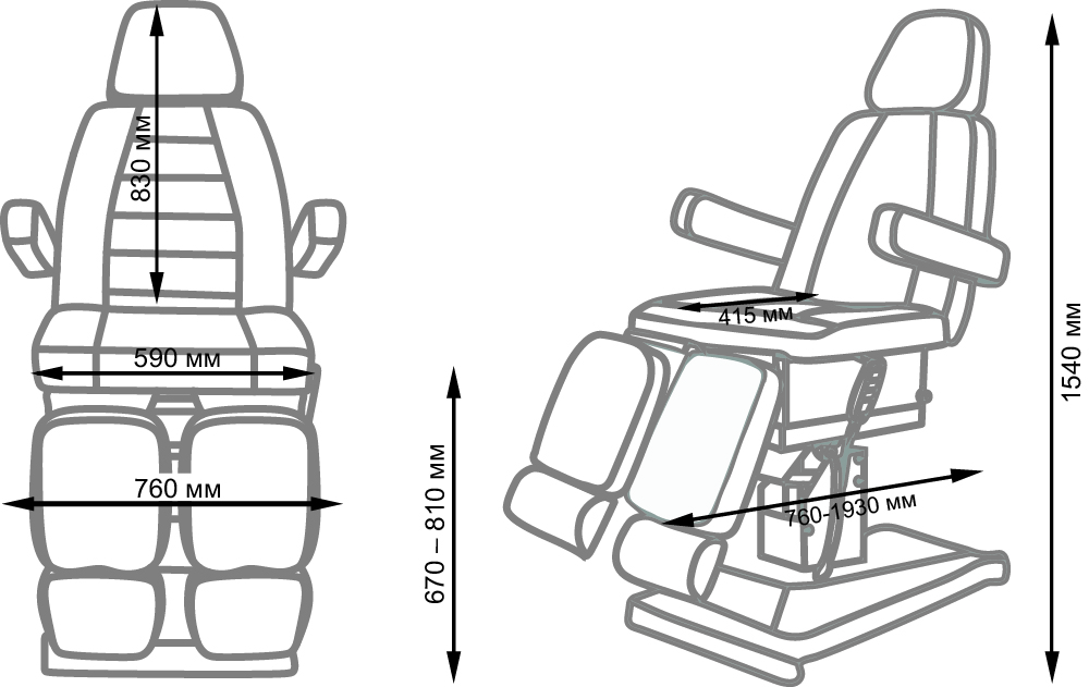 Педикюрное кресло СИРИУС-08, 1 мотор - фото 21