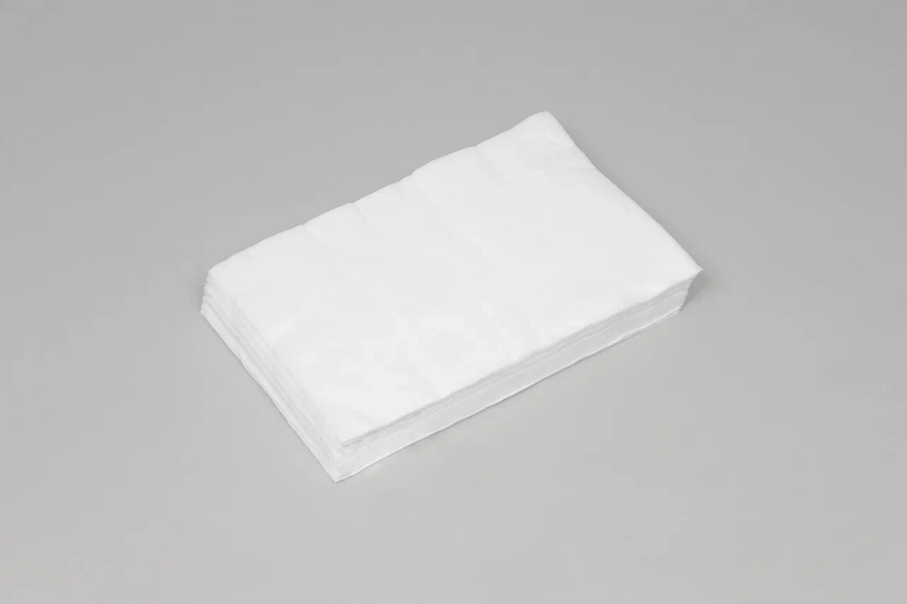 Салфетки медицинские из спанлейса, 20х30 см, белый, 100 шт/упк - фото 1