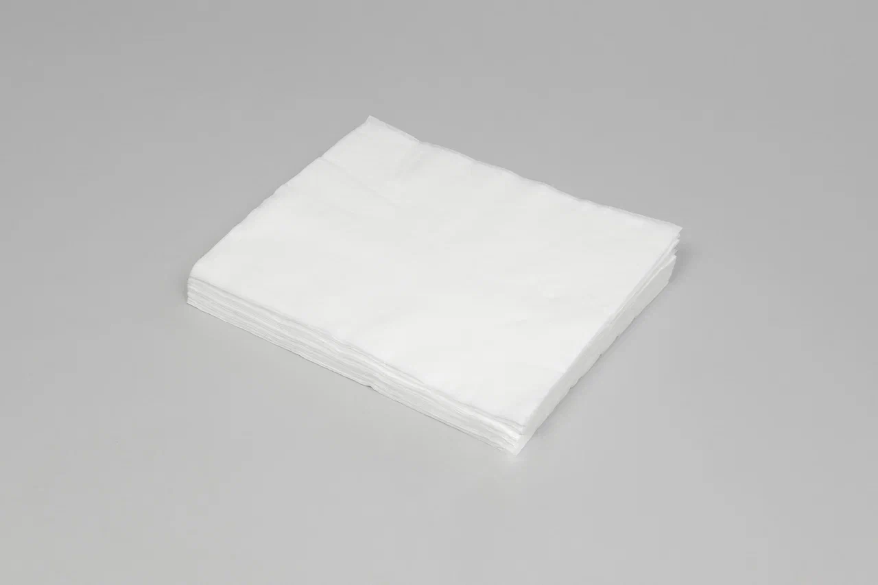 Салфетки медицинские из спанлейса, 30х40 см, белый, 100 шт/упк - фото 1