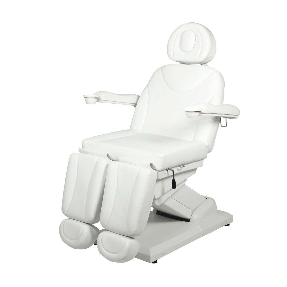 Педикюрное кресло МД-848-3А, 3 мотора, белый - фото 1